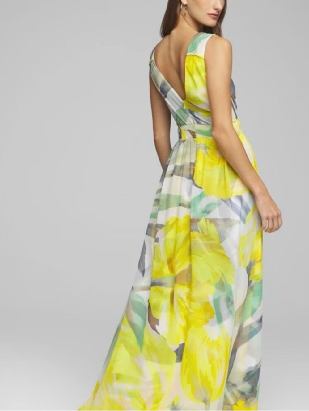 White House Black Market sleeveless braided floral maxi dress (blogger fav) 12 - Picture 2 of 14